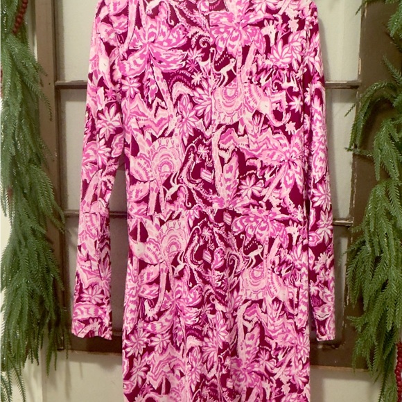 NWOT Lynn Twist Detail Long Sleeve Jersey Dress Size Medium - Picture 3 of 4